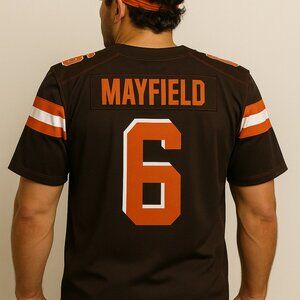 Cleveland Browns #6 Mayfield NFL Jersey – Size Large – Like New
